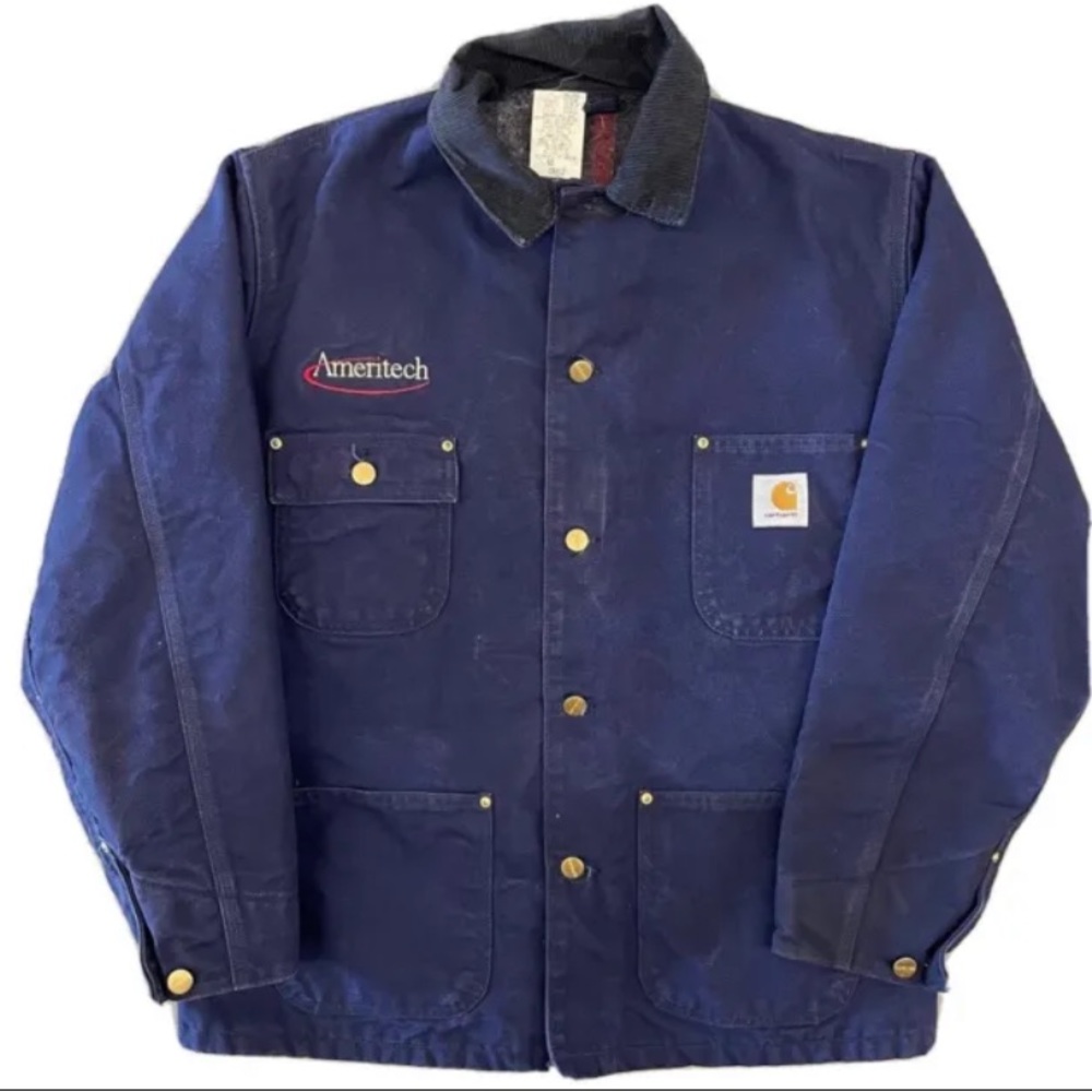 SOLD‼️‼️ Vintage 90s Carhartt Men’s Blanket Lined Jacket